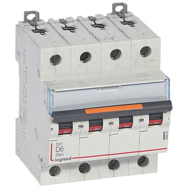 DX³ MCB automatsikring D6 4pol 4M 25KA - 1