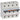 DX³ MCB automatsikring D25 4pol 4M 25KA - 1