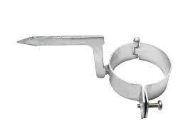 Hængselstift galvaniseret Ø76 x 32/2 mm til mur - 1