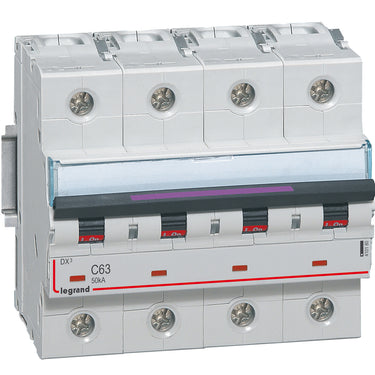DX³ MCB automatsikring C63 4pol 6M 50KA - 1