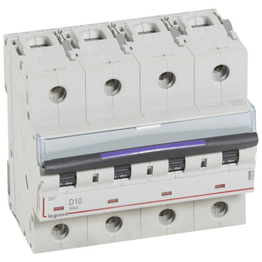 DX³ MCB automatsikring D10 4pol 6M 50KA - 1
