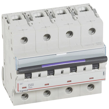 DX³ MCB automatsikring D20 4pol 6M 50KA - 1