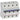 DX³ MCB automatsikring D50 4pol 6M 50KA - 1