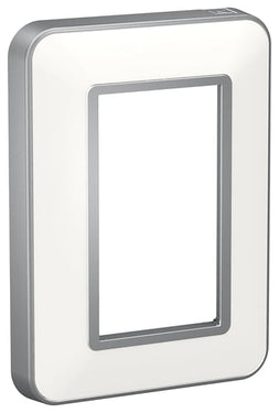 FUGA STRONG ramme til vandalsikring 1,5 modul stålmetallic/hvid - 1