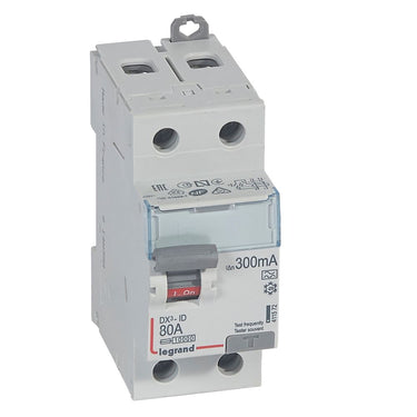 DX³ RCCB fejlstrømsafbryder 80A 2pol 300mA type-A 2M 10KA - 1