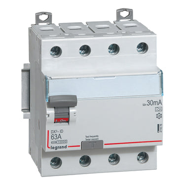 DX³ RCCB fejlstrømsafbryder 63A 4pol 30mA type-A 4M 10KA - 1