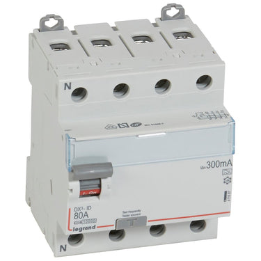 DX³ RCCB fejlstrømsafbryder 80A 4pol 300mA type-A 4M 10KA - 1