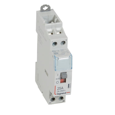 CX3 DIN kontaktor 24Vac 2NO 25A med håndtag 1M - 1