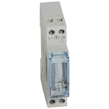 MicroRex T11 analog døgnur 16A 1-skiftekontakt 1M - 1