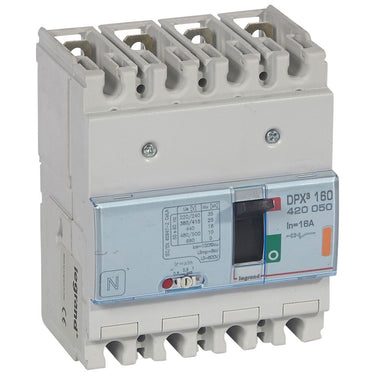 DPX³ 160 maksimalafbryder termo 4pol 16A 25KA - 1