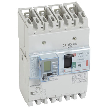 DPX³ 160 maksimalafbryder termo + jordfejl 4pol 160A 36KA - 1