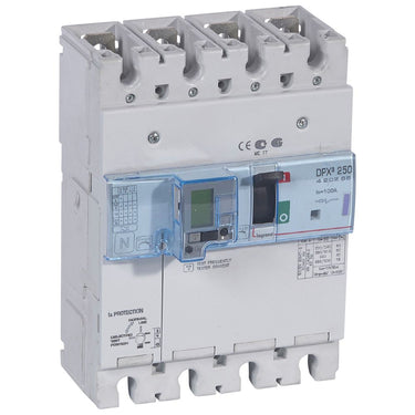 DPX³ 250 maksimalafbryder termo + jordfejl 4pol 100A 50KA - 1
