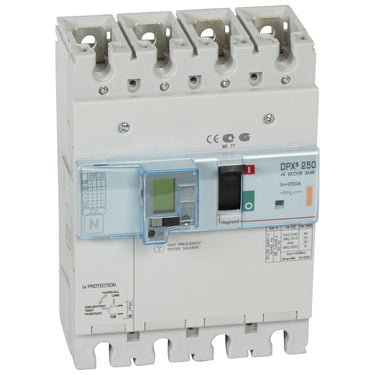 DPX³ 250 maksimalafbryder elektronisk + jordfejl 4pol 250A 25KA - 1