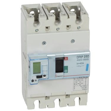 DPX³ 250 maksimalafbryder elektronisk+ energi +jordfejl 3pol 40A 70KA - 1