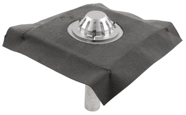 BLÜCHER tagafløb til vakuum med bitumenkrave 400 x 400 mm Ø75 mm - 1