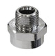 Unite overgangsstykke  1/2" muffe x  3/8" nippel krom - 1
