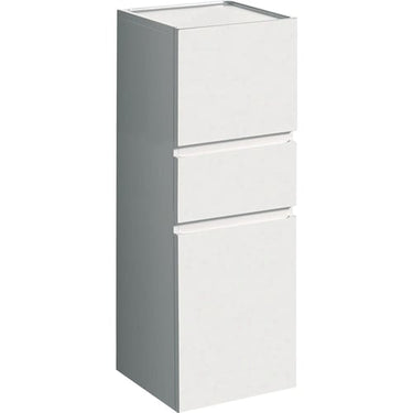Geberit Renova Plan halvhøjskab 390 x 360 x 1140 mm 2 låger nøddetræ højkomprimeret trelags-spånplade struktureret folie - 1