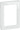 LK FUGA PURE designramme glas 1,5 modul hvid - 1