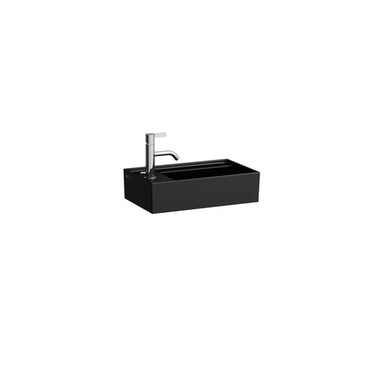 LAUFEN Kartell By LAUFEN asymmetrisk håndvask 46 x 28 cm mat sort - 1