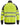 Snickers Hi-Vis sweatjakke lang lynlås kl. 2 str S gul/sort - 2