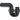 GEBERIT PEH universalvandlås 110 mm 2 forskr sort - 1