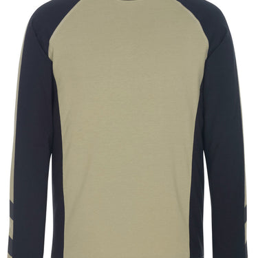 Mascot T-shirt langærmet 50568 lys kaki/sort XL - 1