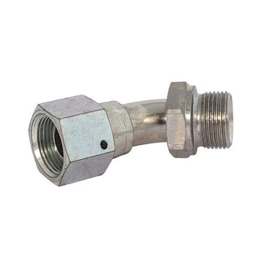 Bøjning 45° nippel/omløber 1/4" BSPP - 1