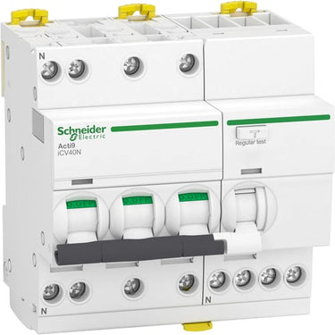 Kombiafbryder RCBo iCV40N 3 Pol + Nul C-karakteristik 10A 30mA klasse A - 1