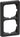 FUGA ramme Baseline 63 2 modul koksgrå - 1