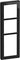 LK FUGA PURE designramme glas 3,5 modul sort - 1