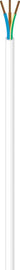 Plastkappeledning PKLJ H03VV-F 3G0,75 Hvid Sp100 - 1