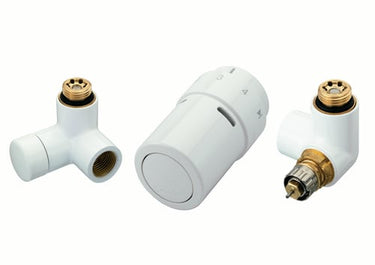 Danfoss RTX ventilsæt højre hvid RAL 9016 - 1
