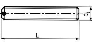 M4X8  DIN 551 - 14 H FZB pinol skrue lige kærv - 1