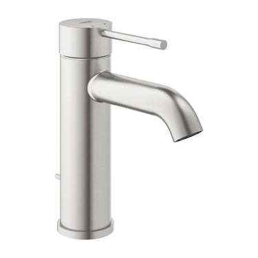 GROHE Essence etgrebs håndvaskarmatur 116 mm tud m/bv Supersteel messing - 1