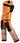 Snickers High-viz stretch buks m. hylsterlommer kl.2 6243 orange/sort str. 52 - 2