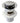 Unite bundventil med lille prop og push-open 1 1/4" forkromet - 1