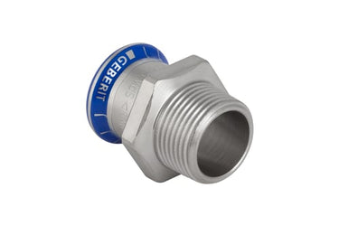 Geberit Mapress overgang rf 22x3/4 muffe/nippel - 1