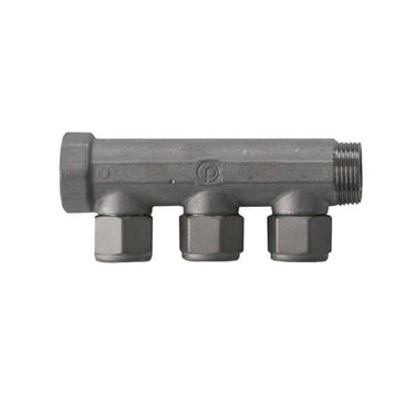 Pettinaroli fordelerrør messing TEA 3 x 15 mm afgrening BI-203PT-15/10 - 1