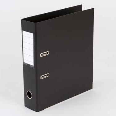Brevordner Q-Line sort A4 75mm ryg - 1