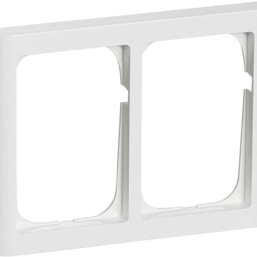 FUGA ramme Softline 63 1,5 modul vandret dobbelt hvid - 1