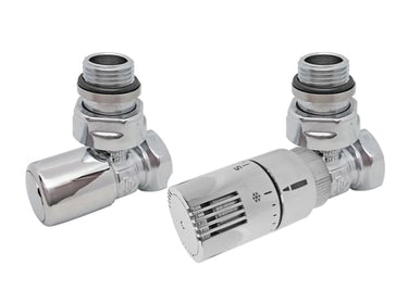 KRISS Skandi First Rum termostatventilsæt 1/2" V/L fremløb valgfrit krom - 1