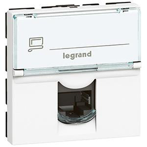 Mosaic dataudtag RJ45 Cat-5E FTP 2M hvid - 1