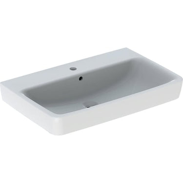 Geberit Renova Plan håndvask 750 x 480 x 185 mm hvid porcelæn KeraTect - 1
