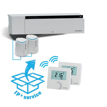 Gulvvarmepakke / kodet trådløst styresystem Alpha 2 zoner - 1