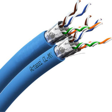 Actassi skærmet datakabel Cat 6A F/FTP 2x4P CL-MX 550MHz 500M Dca blå separationsklasse C - 1