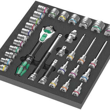 Wera 9722 Skumindsats 8000C Zyklop 1/2" sæt 1 31 dele - 1