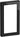 LK FUGA PURE designramme glas for 2-modul indsatse sort - 1