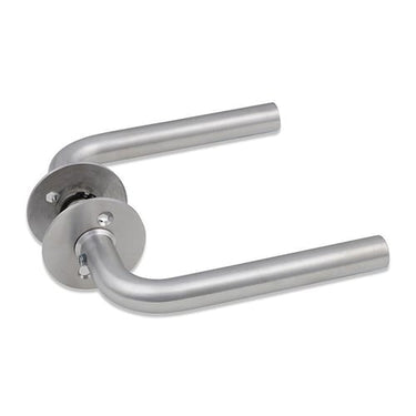 Dørgreb L-form 19mm Neptun Pro massiv roset - 1