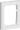 FUGA ramme Softline 68 1,5 modul hvid - 1