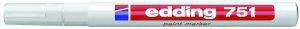 Marker Edding 751 permanent hvid 1-2mm - 1